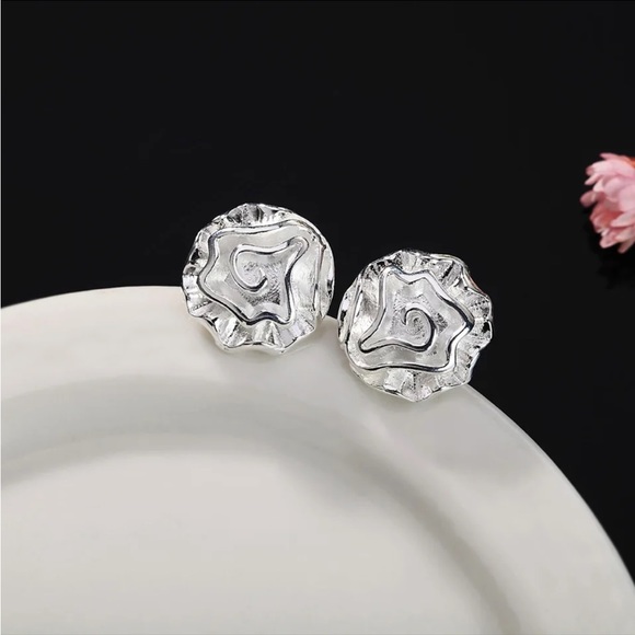 925 Sterling Silver Full 2 pieces Set! Amorgos “Greek islands” Romantic Rose Set - Picture 5 of 5